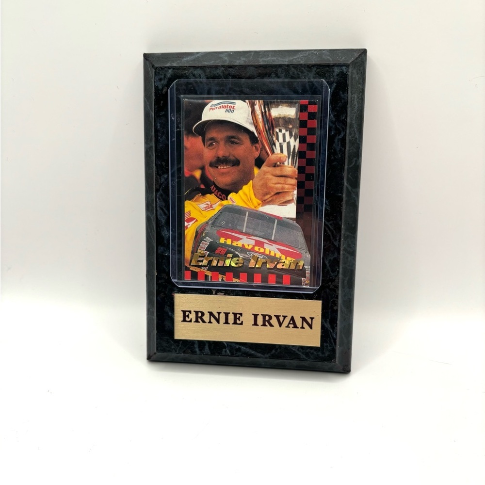 Ernie Irvan Trading Card Plaque